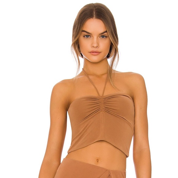Rag & Bone Halter Top in Light Brown - Picture 3 of 6